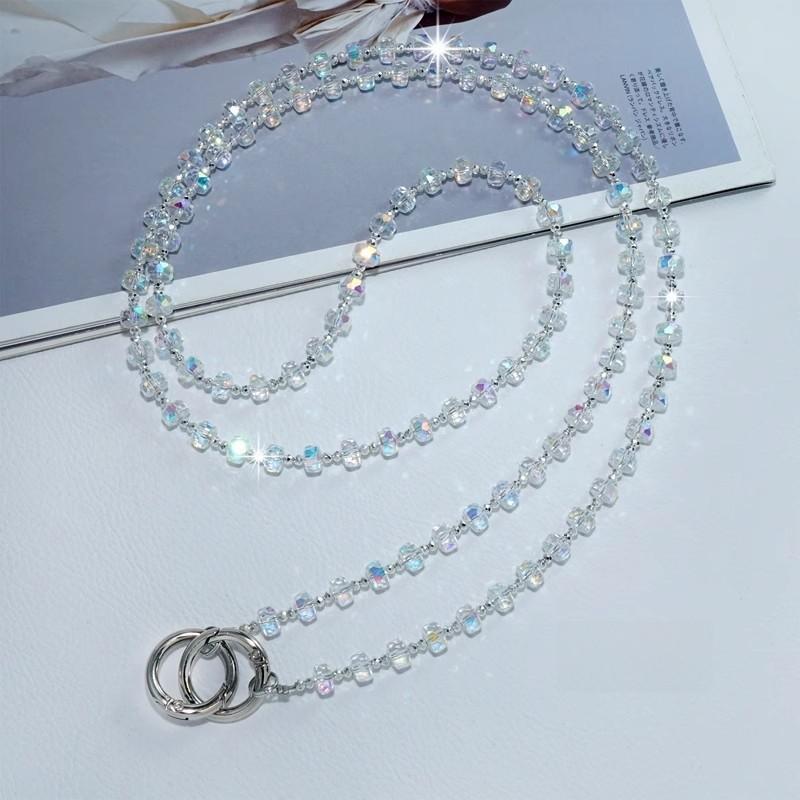 Phone Lanyard Pvc Beaded Crossbody Chain For Men And Women
