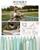 Four Candies 12pcs Pastel Gel Ink Ballpoint Pen 11pcs Gel Pens 1pc Retractable Easy To Note Taking Pen for Office Set, & Highlighter, 0.5mm, Cute,