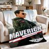 Top Gun Maverick Movie Theme Printed Flannel Blanket Ultra Soft Throw Blanket For Bedroom Bed Sofa Party Decor Birthday Gift