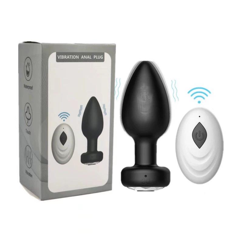 Wireless Remote Control Vibrating Anal Plug for Female & Prostate Stimulation - Adult Toy