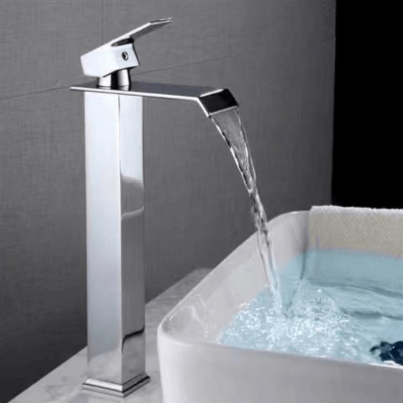 Black Waterfall Single-Handle Basin Faucet