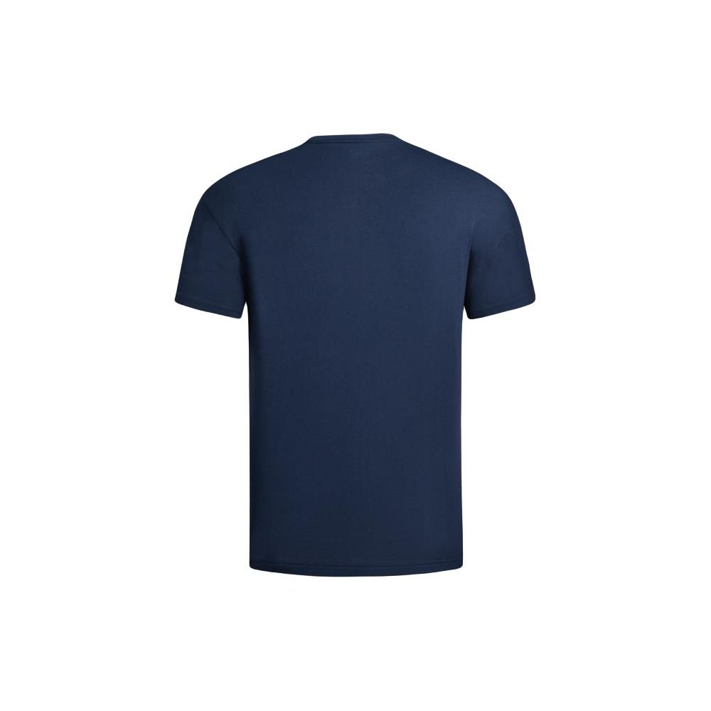 Emporio Armani EA7 SS24 Letter And Number Print Casual Pullover Crew Neck Short Sleeve T-Shirt Men Tops Navy 3DPT09-PJ02Z-1554