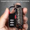 Bicycle Lock Bike Mini 3 Digit Password Lock Wire Mountain Bike Frame Durable Steel Wire Cable Helmet Locks Bicycle Accessories
