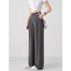 Summer Wide-leg Pants Women's Ice Silk Thin Sunscreen New High-waist Drape Casual Loose Sports Straight Mopping Trousers