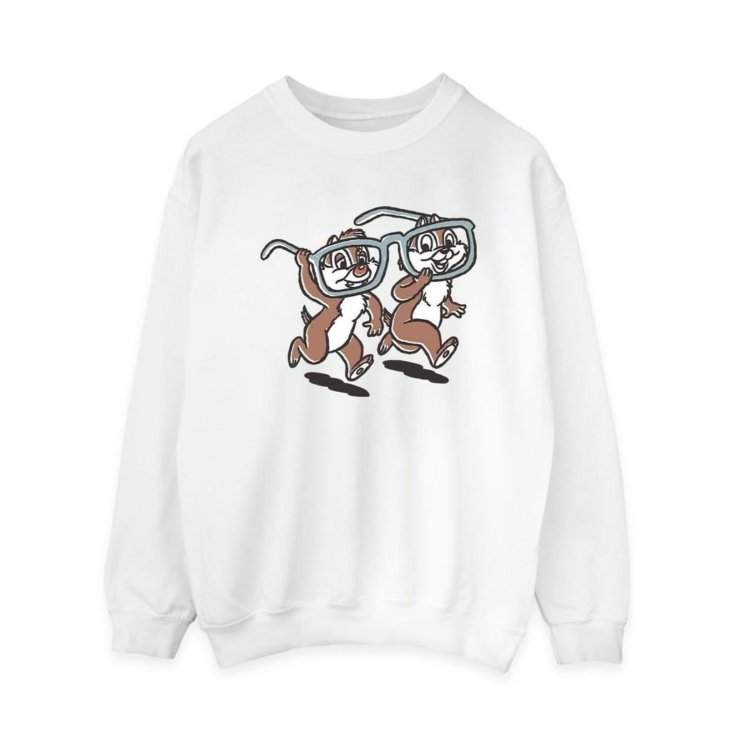 Disney Womens/Ladies Chip ´n Dale Glasses Sweatshirt