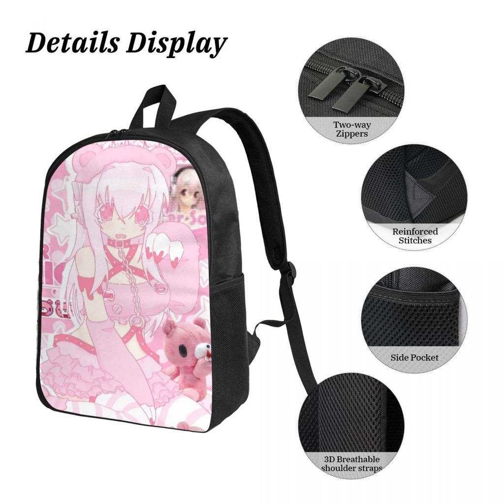 3Pcs Super Sonicos Backpack Set for Children Pen Bags Bookbag Sets with Lunch Box For School Students Daypack