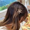 Gold/Silver Snowflake Hair Clips Sparkling Rhinestone Barrette  Women Hair Accessories