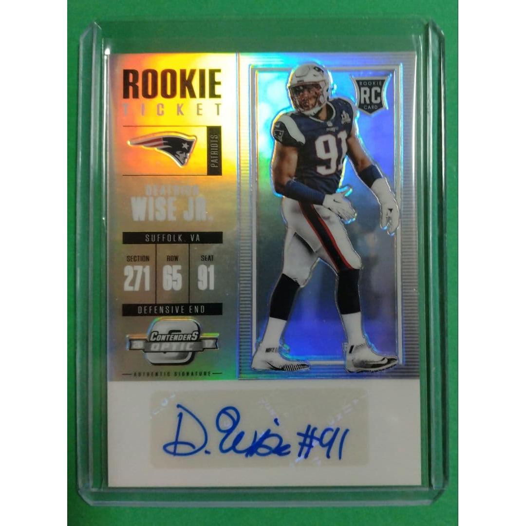 Used Dietrich Wise Jr. Autograph Card
