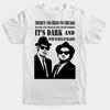 Men's Blues Brothers Movie T-shirt - "It's Black Outside" Pattern Summer Casual Top Suitable for Both Men and Women