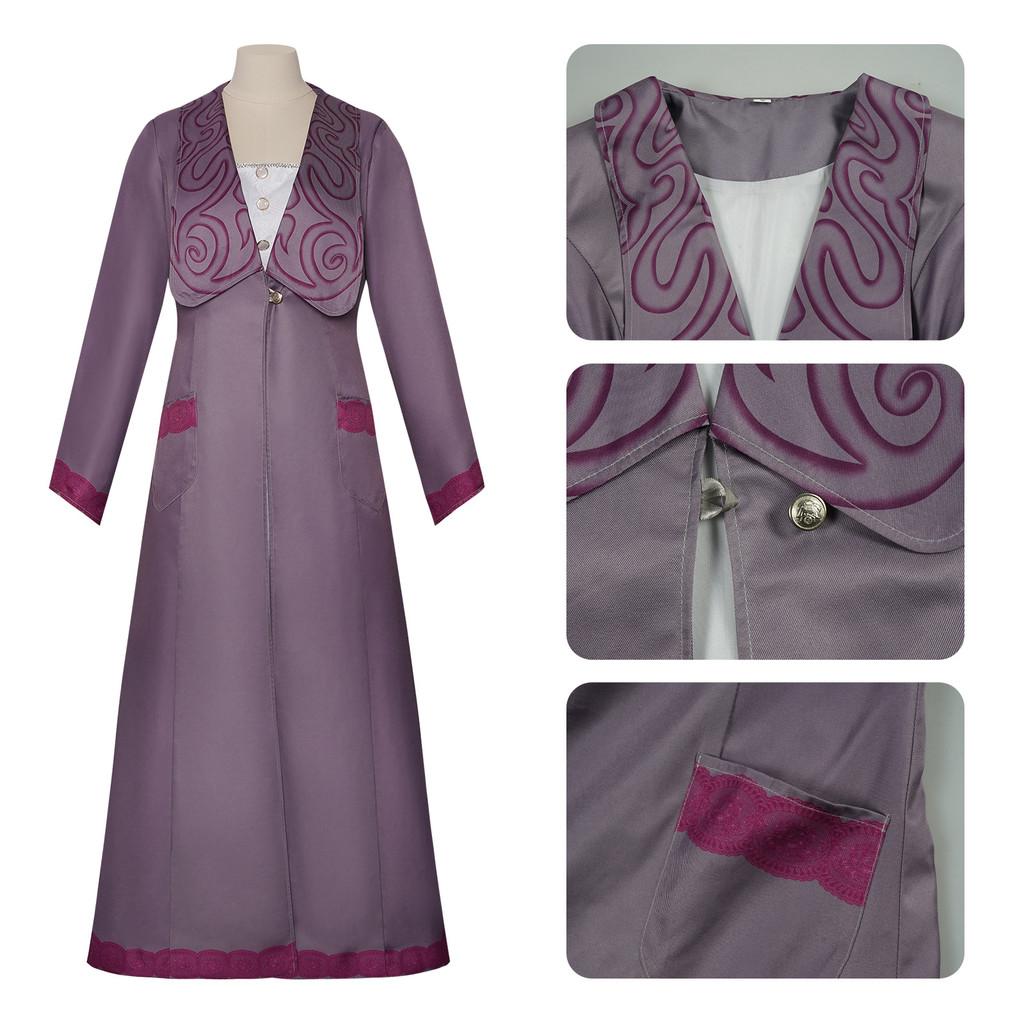 Part Wicked One Cosplay Costume Dresses Trench Coat Halloween Party Dress Up