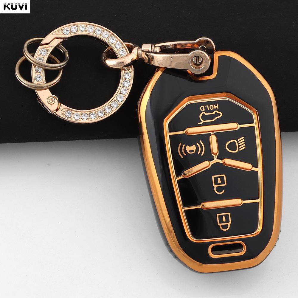 5 Buttons New Tpu Car Remote Smart Key Case Cover Fob Keychain Shell For Ssang Yong G4 Rexton Ssangyong Keyless Accessories