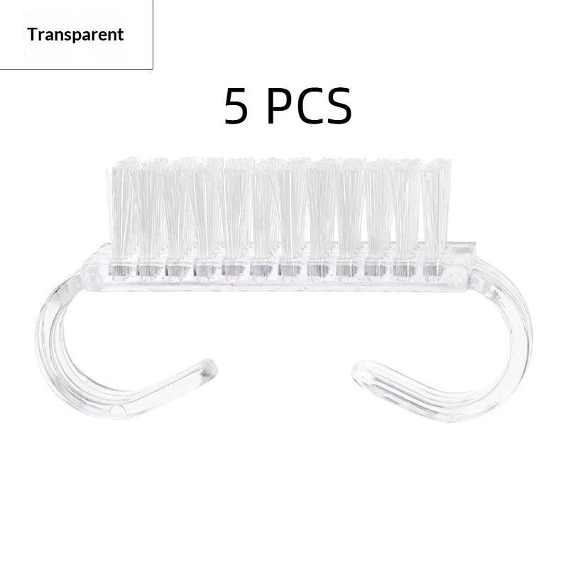 Colorful Soft Nail Cleaning Brushes Dense Bristles Ergonomic Non-Slip Handle for Daily Hand Foot Nail Care