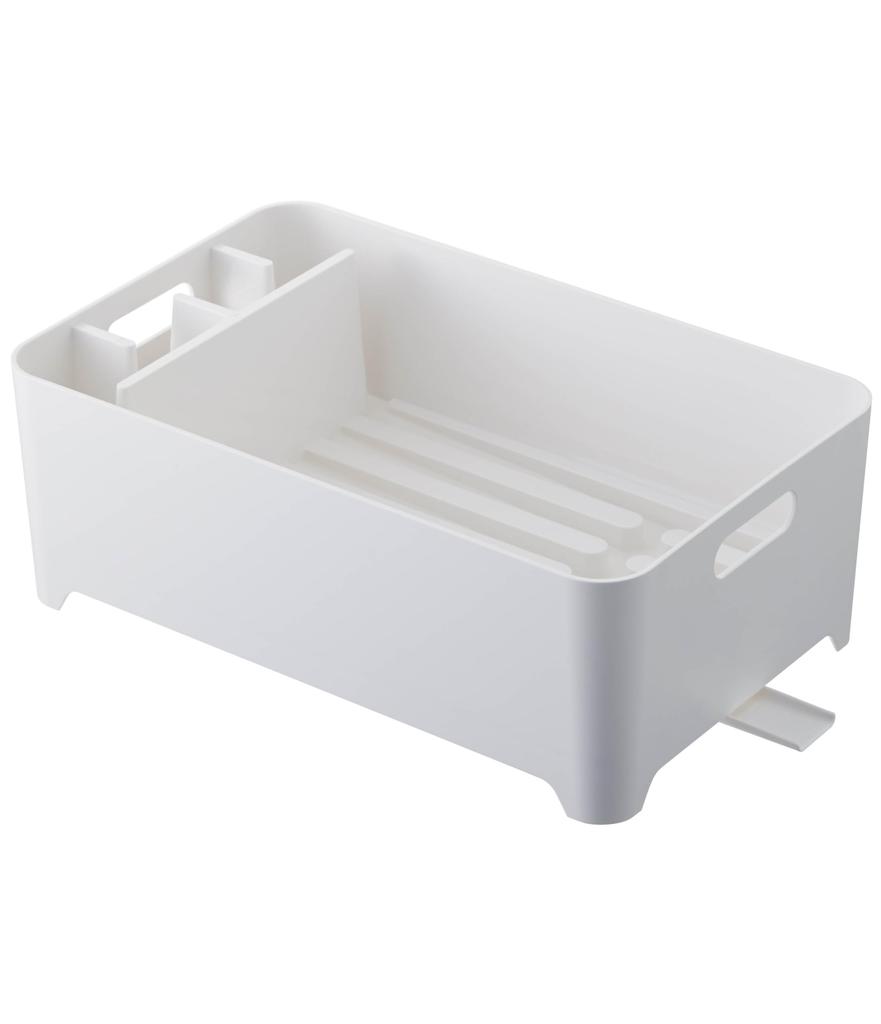 Yamazaki Silicone Dish Drainer, Aqua, White, 2630