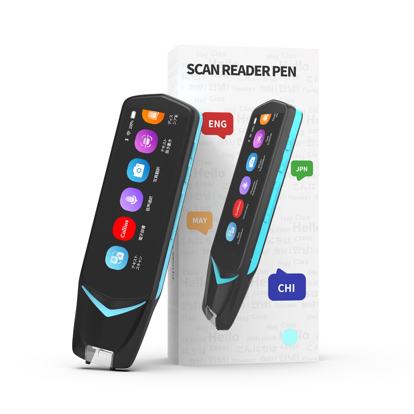 

NEWYES Pen Scanner Translator Electronic Dictionary Voice Translation Photo Translation Compatible with 112 Languages Compatible OCR Voice Interpreter