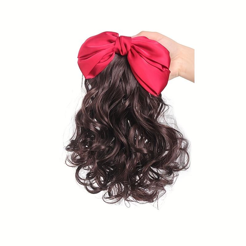 Synthetic Retro Ponytail with Comb Europen Princess Curly Puff Ponytail Clip in Hair Tail Natural False Hair Extension