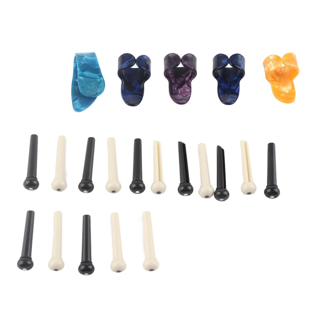 Guitar Accessory Kit 3 Set Metal Strings Bridge Pin Winder Capo Picks Replacement Pack