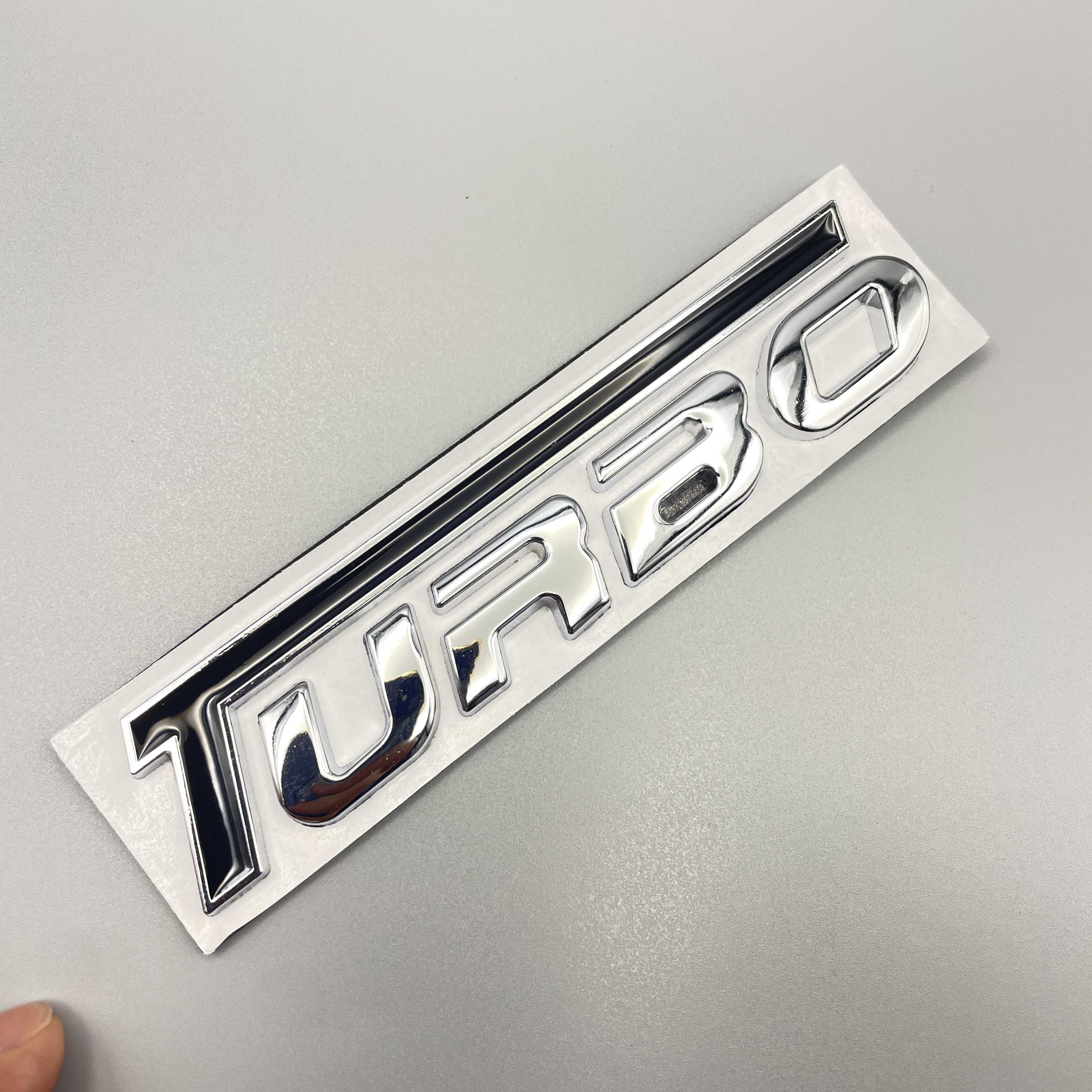 

Car Styling New Design Colorful Turbo 3D Metal Zinc Alloy Universal Fender Emblem Rear Trunk Badge Sticker Decal Silver&Black