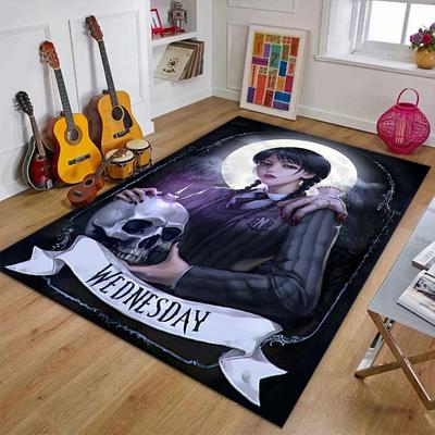 Wednesday Polyester Carpet, Soft Indoor Mat for Office Chair, Living Room, Computer Desk - Decorative Home Office Rug Design