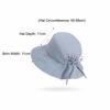 Fashion Breathable Wide Brimmed Bucket Hat Wide Brim Soft Summer Sun Hat Bowknot Lightweight Bucket Hat Sun Protection
