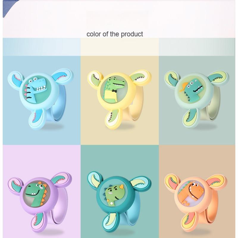 Flash rotating gyroscope children's wristband mosquito repellent watch cartoon illuminated flash mosquito repellent wristband