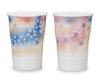 Kutani Ware Iwataya Pair of Free Cups, Hana No Mai (Flower Dance) AP7-0884