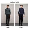 EMZ Erdos Men's 100% Cashmere Crew Neck Sweater