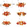 Durable Wall Hanging Props Artificial Halloween Maple Leaf Pumpkin Pendant Realistic   Thanksgiving