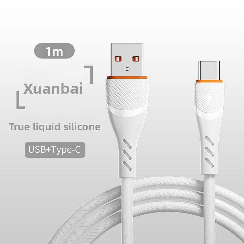 Super Fast Charging Typec Data Cable For Iphone Huawei With Liquid Silicone Material