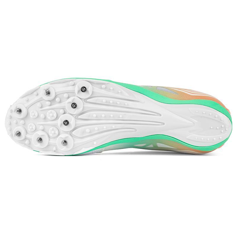 Li Ning Comfortable Cushioning Slip Resistant Abrasion Resistant Low top Running Shoes Unisex Orange White AJJS001-3