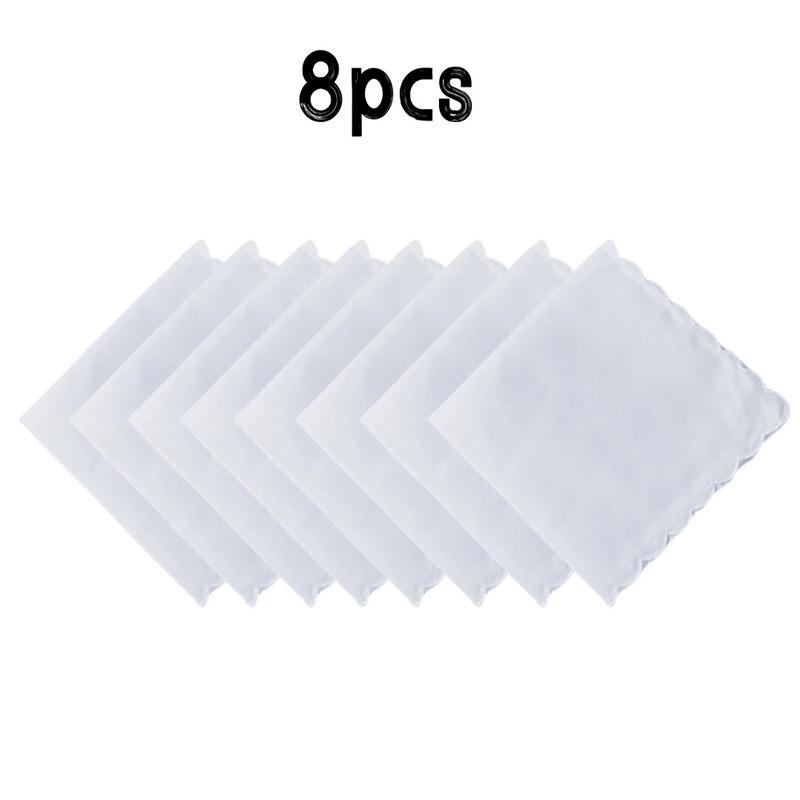 1 Τμχ/6 Τμχ/8 Τμχ/10 Τμχ/12 Τμχ/16 Τμχ Βαμβακερή Δαντέλα Γάμου Απορροφητική Ιδρώτα Χειροποίητη DIY Λευκή Μαντήλα Λεπτή Έκδοση