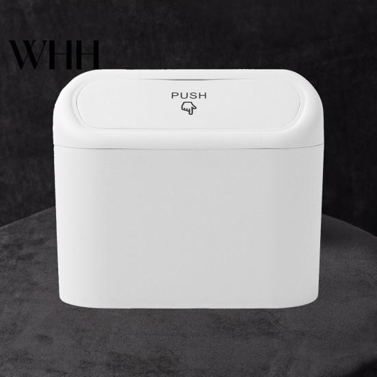Easy To Install Car Litter Box Trash Can with Press-to-Open Lid High-Strength Hook Installation Small Seatback Pocket Hanging Odor-free Accessories
