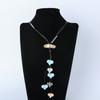 Necklace Vintage Natural Stone Premium Sense Tassel Sweater Chain Ladies Alloy Long Necklace