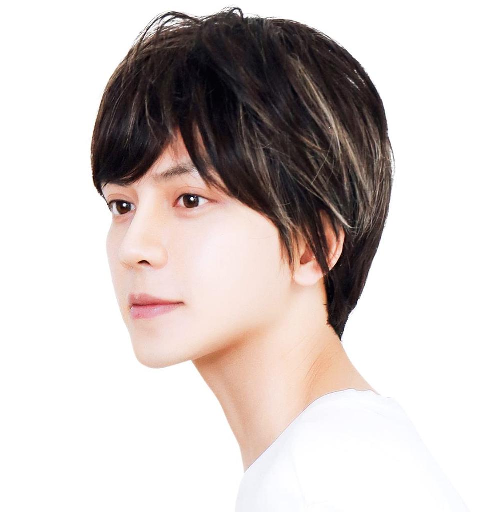 short Korean idol for men and with wig heat natural [TefuRe] Men's wig, short, natural, men's wig, wig, hair, boys, Korean, style, mesh, gradation,