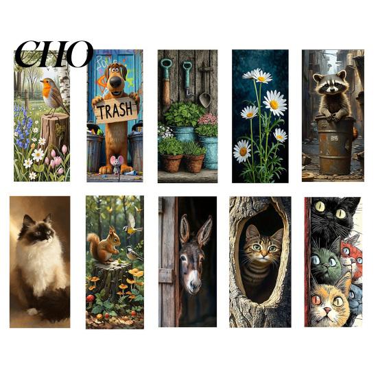 Garbage Labels Trash Can Stickers Self-Adhesive Waterproof Outdoor Bin Apply Decals Simulation Animal Plant Themes Weather-Resistant