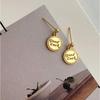 Trendy Fu S925 Sterling Silver Gold-Plated Dangle Earrings - Luxury & Versatile Design for Women