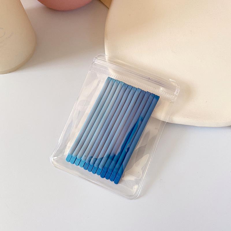 12Pcs/Set Candy Color Hairpins for Women Lady Bobby Pins Invisible Wave Curly Bride Disposable Hairgrip Barrette Hair Clips