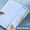 Multifunctional Strap Design A3 File Folder Multifunction Clipboard Writing Pad School Office
