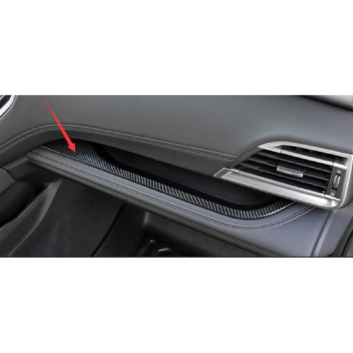 Front Storage Cabinet Cover Trim For - Subaru Outback Carbon Fiber 1pcs