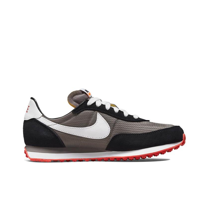 Nike Waffle Trainer 2 GS Flat Pewter Siren Red Kinder Sneakers Grau Schwarz Weiß DC6477-005