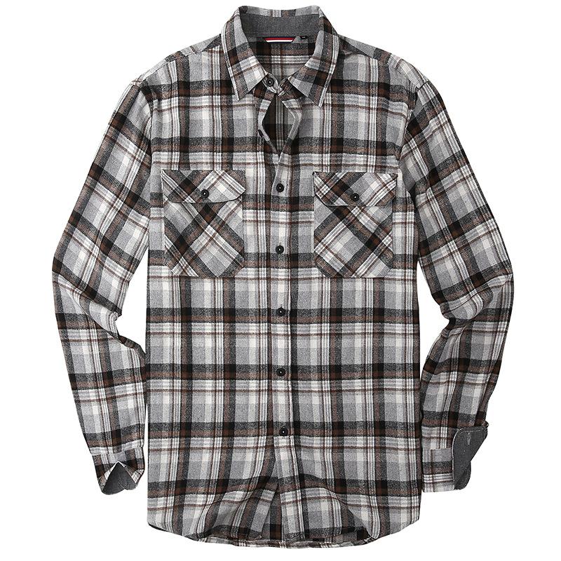 Cozy Up Men with Snap Buttons Regular Fit Plaid Mens Long Sleeve Shirts Casual