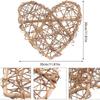11,8 Zoll DIY Weinrebenkranz Rattan Valentinstag Herz-Kranz Zweig-Girlande Rattan Wandbehang Dekor Takraw Basteln Muttertag Outdoor-Dekoration