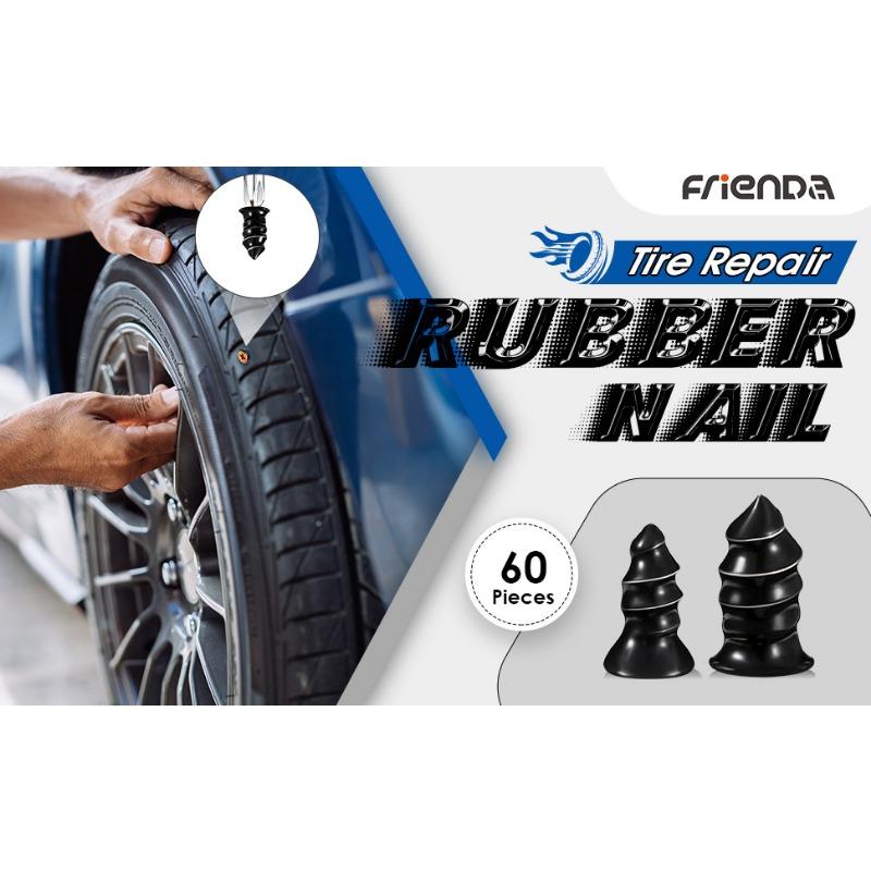 10PCS fast vacuum tire repair rubber nails, self-service tire repair nails, motor car repair screws tire repair artifact
