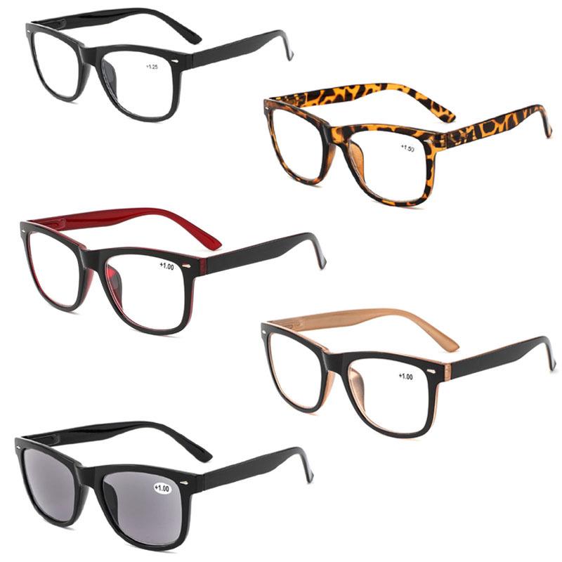 Classic Retro UV380 Grey Lens Reading Sunglasses for Men & Women with Presbyopia Protection, R080