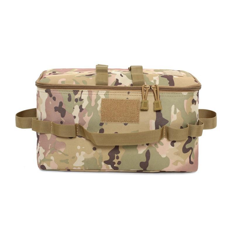 Outdoor Camping Bag Tableware Picnic Storage Military Fans Portable Folding Handbag Multifunctional