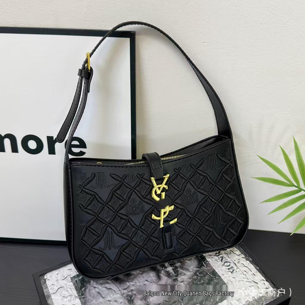 Geantă de umăr elegantă pentru femei Tide, Europeană/Americană, de înaltă calitate, texturată