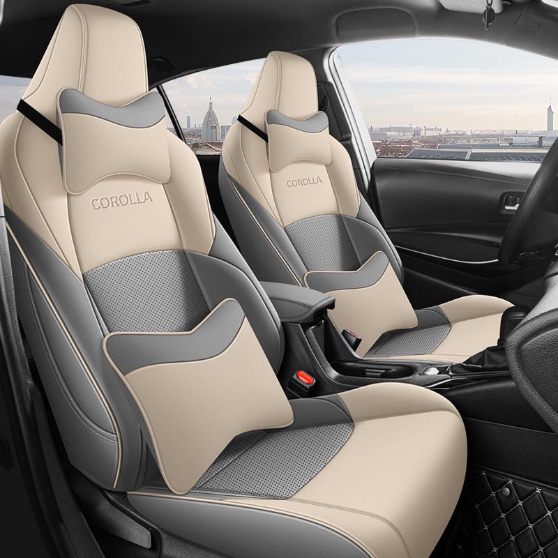 Universal All-Season Seat Covers for Toyota Corolla, Fits Dual-Engine Models, Fully Enclosed Car Seat Cushions