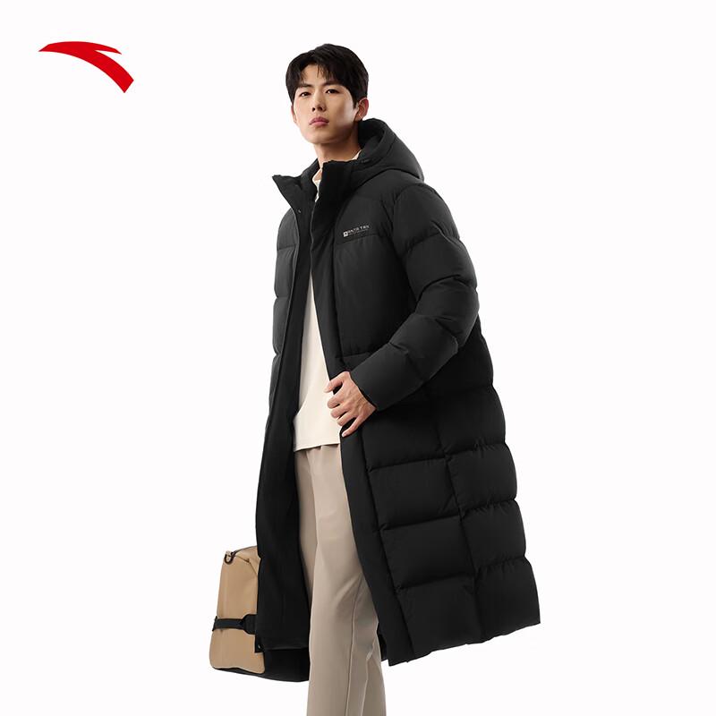 Anta Men s Six-Degree Core Mid-Length Hooded Goose Down Jacket XL