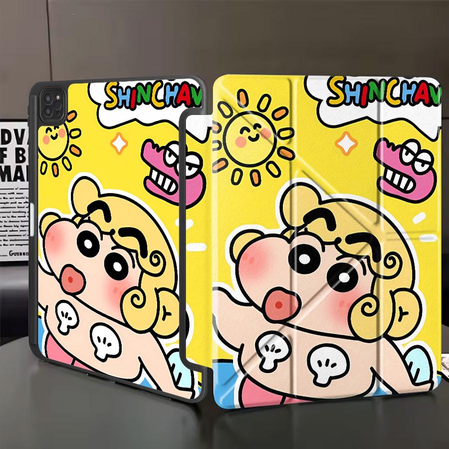 

Cra-yons Shin-chans Anime Holder Cover Tablet Case For iPad Air 4 5 M3 M2 1 2 M4 11inch Pro 2025 Pro 11th 10th 9th 8th 7th iPad Mini 6 8.3