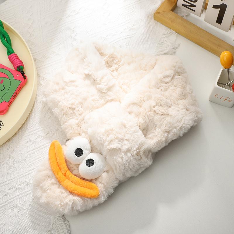 Autumn and winter parent-child warm neck protection scarf funny sausage mouth embossed scarf plush cold-proof personality versatile scarf