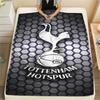 Spurs Logo Print FlAannel Blanket, High Quality Comfortable for All Seasons, Home Decor, Warmth and Comfort